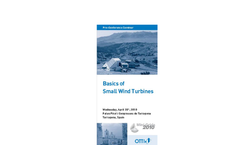 Basics of Small Wind Turbines Flyer