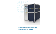 HydroVolta UX Series For Reusing Wastewater - Brochure