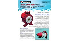 Chem-Gard - Model CGM - Magnetically Driven Sealless Centrifugal Thermoplastic Pumps - Brochure