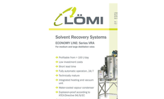 Basic Line - Model VRA Series - Solvent Recovery Systems - Brochure