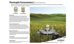 Apogee - Model SP-610 - Downward Looking Thermopile Pyranometer Brochure