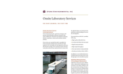 Onsite Laboratory Services - Brochure