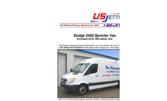 4018-200 Sprinter Van US Jetting unit within an economical diesel powered Sprinter van. – Brocure