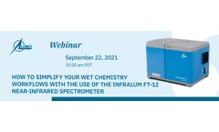FREE WEBINAR: How to simplify your wet chemistry workflows with the use of the InfraLUM FT-12 Near-Infrared spectrometer
