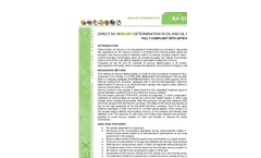 Application - Direct atomic absorption mercury determination in oil and oil products