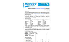 Application - Determination of Inorganic Cations in Water Samples - Brochure