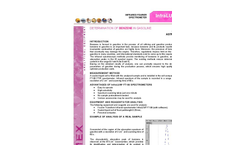 Application - Determination of benzene in gasoline - Brochure