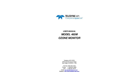 TAPI - Model 465M - Process Ozone Monitor - Manual