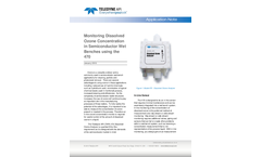 Monitoring Dissolved Ozone Concentration in Semiconductor Wet Benches using the 470 - Application Note