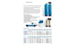 Tecnicomar - Model SPF 10 C - Semi-Automatic Water Softeners - Brochure