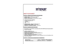 Stardust - Model D503B - Super Absorbent 3-lb Dispenser Bottle - Brochure