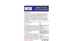 PID Analyzers - Model 107 - Stack Gas Analyzer - Brochure