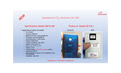 PID Analyzers - Model 30P & 30F - Indoor Air Quality System - Brochure
