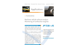 PTR-MS Applications: Automotive Exhaust Analysis - Brochure