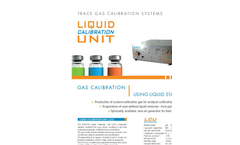 IONICON LCU Liquid Calibration Unit - Brochure