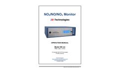 2B-Technologies - Model 405 nm - Ambient NO2/NO/NOx Monitors - Operation Manual