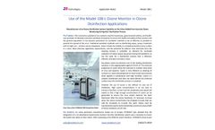 Ozone Disinfection Application of the Model 108-L Ozone Monitor - Application Notes - Brochure