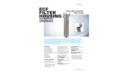 Feature - Model ECF - Single Bag Filter Housing - Datasheet