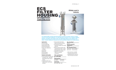 Feature - Model ECS - Single Bag Filter Housing - Datasheet