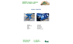 Enders - Dosing Conveyor Brochure