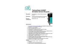 TechnoClean - S-6000T - 60 Gallon Solvent Recycler Brochure