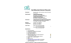 Cart-Mounted Solvent Recycler Brochure