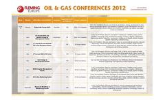 Oil & Gas Conferences Brochure 2012