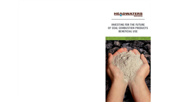 Investing for the Future of Coal Combustion Products Beneficial Use - Brochure