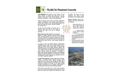 Fly Ash for Pavement Concrete - Technical Bulletin
