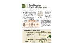 Chemical Comparison of Fly Ash & Portland Cement - Technical Bulletin