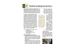 Fly Ash for  Insulating Concrete Form Construction (ICFs) - Technical Bulletin