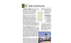 Fly Ash in Colored Concrete - Technical Bulletin