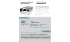Absolute Ozone - Model Magnum 200 (200 G/H) - Air-Cooled Ozone Generator - Brochure