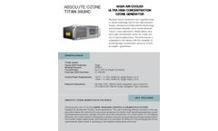 Absolute Ozone Titan - Model 30 UHC (30 G/H) - Air-Cooled Ultra High Concentration Ozone Generator (Rackmount) - Brochure