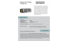 Absolute Ozone Titan - Model 100 (100 G/H) - Air-Cooled Ozone Generator (Rackmount) - Brochure
