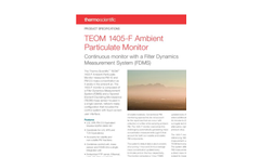 TEOM 1405-F Ambient Particulate Monitor - Datasheet