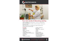 Construction Materials Laboratory Testing Services  Brochure