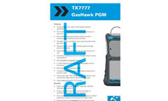 GasHawk - Model TX7000 - Personal Gas Monitor Brochure