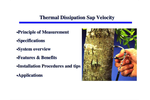 Thermal Dissipation Sap Velocity - Presentations