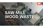 Saw mill wood scrap shredding for energy generation with WEIMA ZM shredder