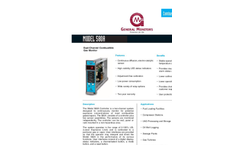 580A Combustible Gas Monitor Data Sheet