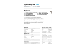 WindObserver - Model 65 - Wind Speed Sensor - Datasheet