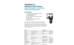 WindSonic - M - Low Cost Ultrasonic Wind Sensor With Aluminium Body - Datasheet