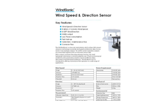 WindSonic - Low Cost Ultrasonic Wind Sensor - Datasheet