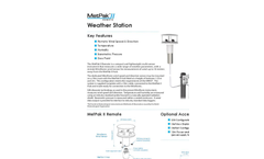 MetPak - II - Weather Station with Remote Wind Sensor Datasheet