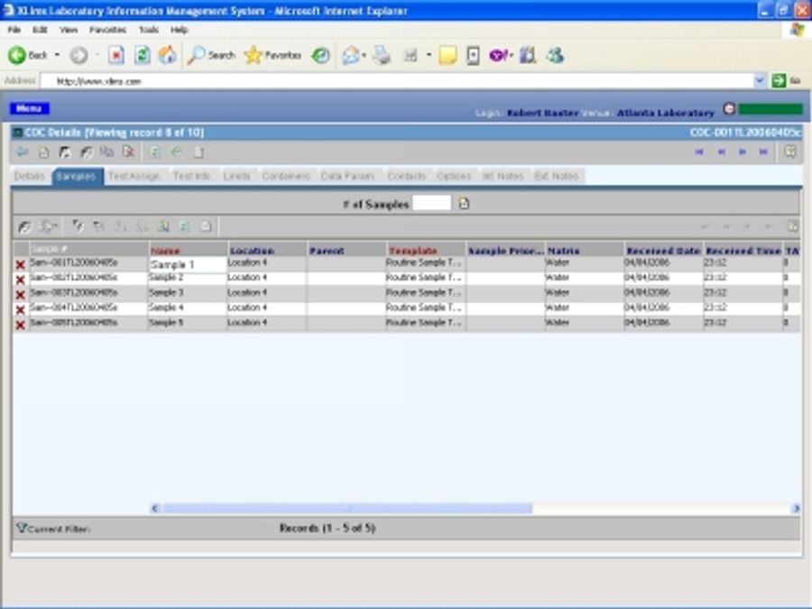 X-LIMS Web-Browser Based Laboratory Information Management System (LIMS)
