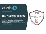 EScIS Achieves Coveted ISO IEC 27001:2022 Certification!