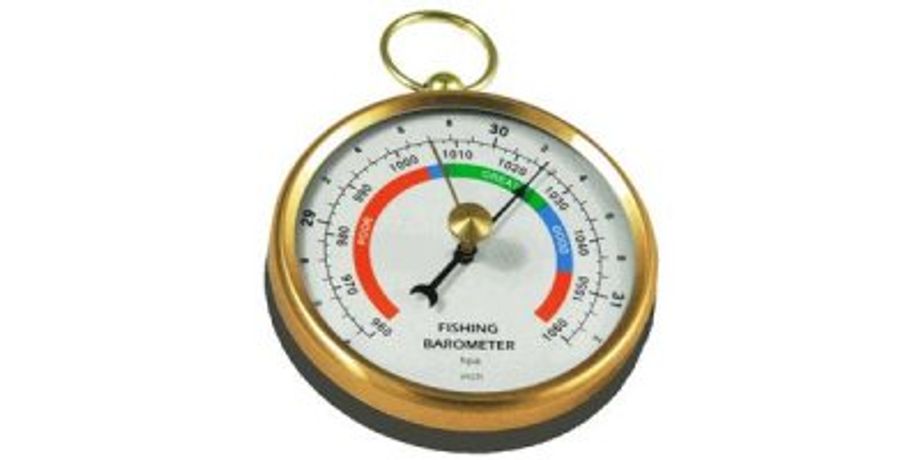 DHR70B-BRASS - Barometers - Handheld Fishing Barometer By Ambient