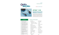 Optimic - Model 1160 - Miniature Fiber Optic Microphone Brochure