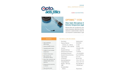 Optimic - Model 1170 - Miniature Fiber Optic Microphone Brochure